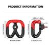 SEAMETAL Motorhelm Haak Houder Handtas Dubbele Haak Bagage Boodschappentas Hangers Aluminiumlegering Motorfiets Accessoires