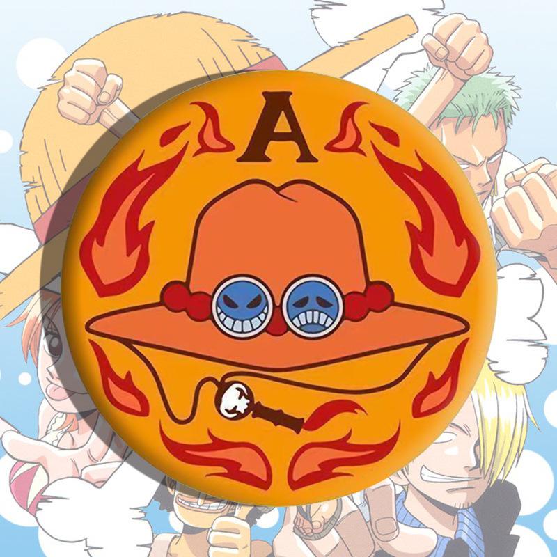 Badge Anime Japanese Cartoon Pin Metal Enamel Brooch Cosplay Accessories Luffy Zoro Nami Chopper Sanji Collection