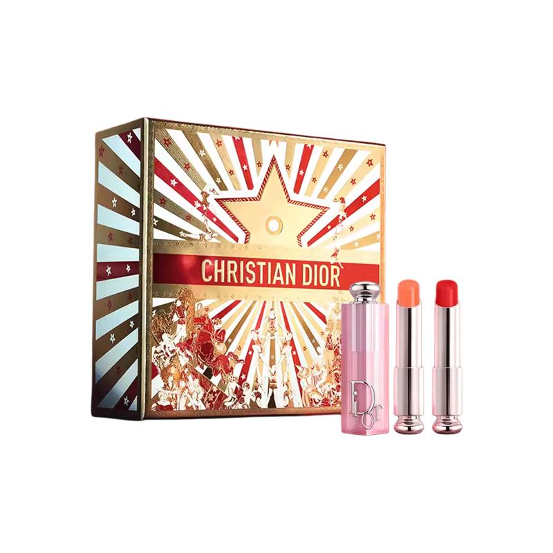 DIOR Accessory Two-piece set: #004 Coral Color Charm Lip Balm 3.2g + #031 Strawberry Color Charm Lip Balm 3.2g белый