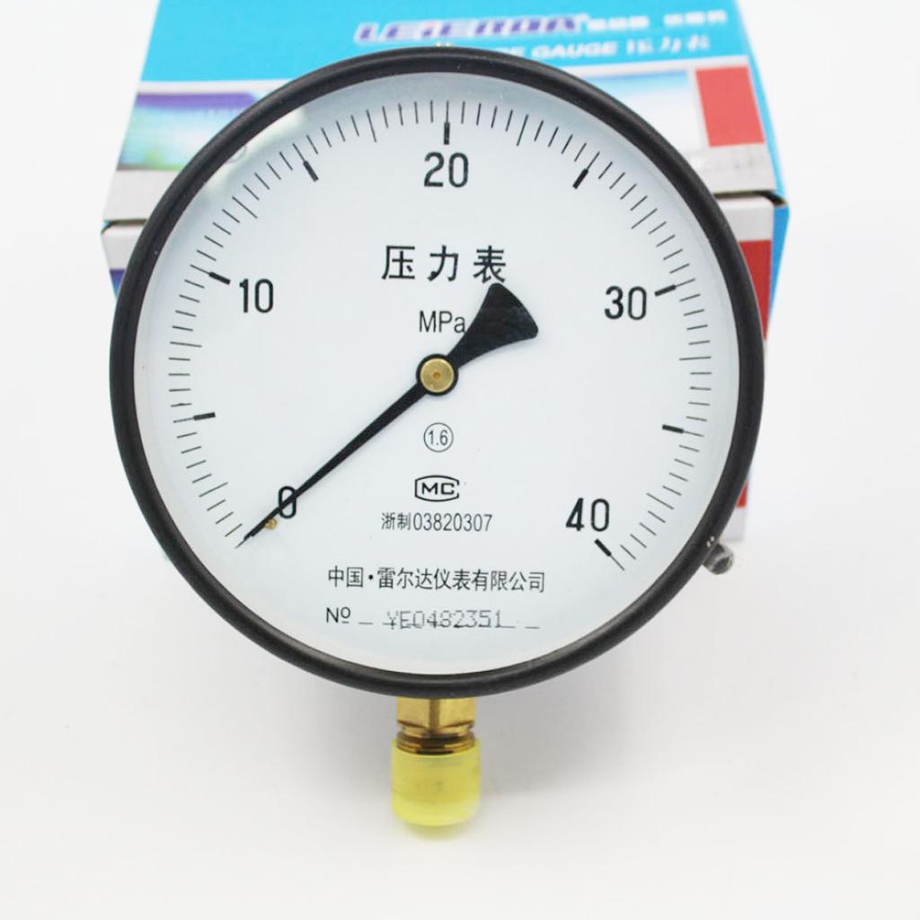 150mm Vacuum Analog Pressure Gauge Barometer Spring Tube Tester M20*1.5 for Water Air Oil