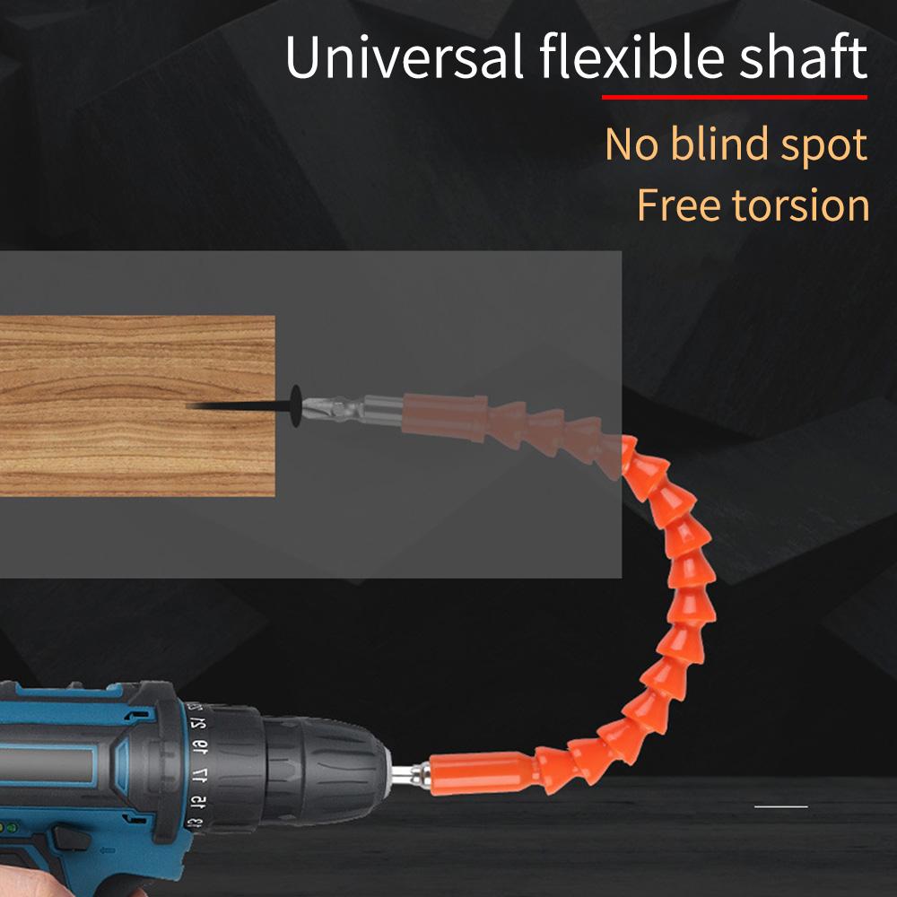Universal Drill Soft Linked Axis Extension Rod Flexible Bendable Strong Drill Accessory for Enhanced Reach And Control