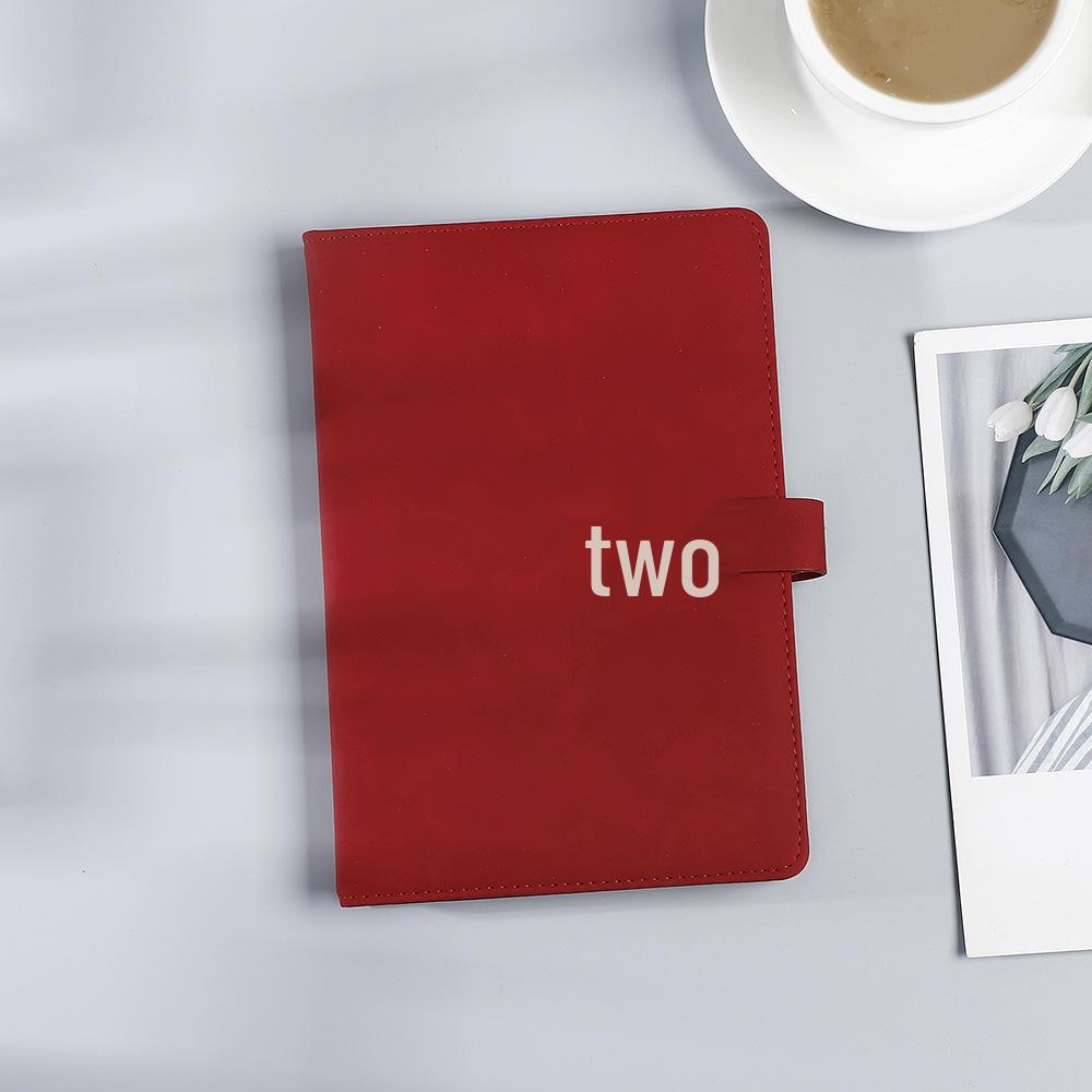 U-förmige Schnalle PU-Leder Business-Notizbuch, Anpassbar für Besprechungen & Aufzeichnungen