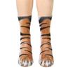3D Animal Paw Mid-Calf Socks - Cartoon Print, Fun Hoof Design for Adults, Cat & Dog Styles