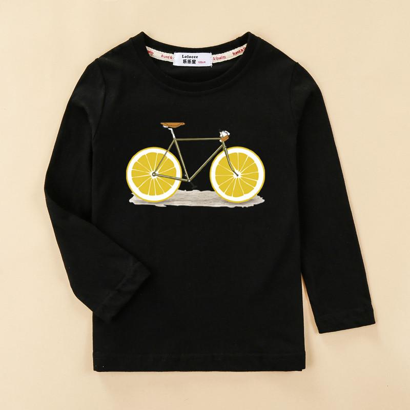 

Spring and Autumn Round Neck 3D Fruit Pineapple Printed Top Fashionable Casual Long Sleeved Children s Boy and Girl Kids Unisex T-shirts 170