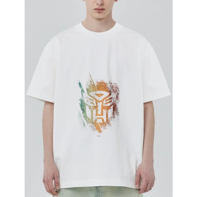 

Черная футболка с принтом логотипа Трансформеров Автоботов для повседневной носки XXXXL белый