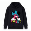 Kids Boys Girls Sweet Cartoon Print Hooded Sweatshirt Casual Long Sleeve Pullover Tops For Children Daily Wear