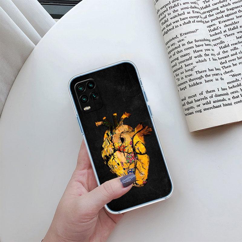Calm Heart Art Transparent Phone Case for Motorola Moto G10 G20 G30 G31 G32 G34 G35 G41 G42 G50 G51 G52 G55 G60 G60S
