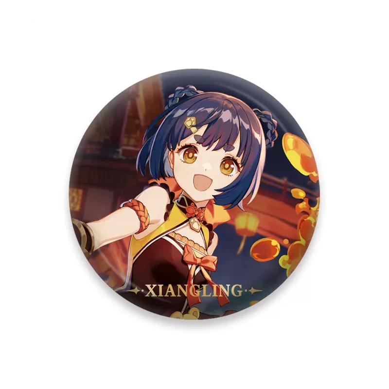 Sunsyea Genshin Impact Official Merch miHoYo Original Authentic Theme Series Badge Xiao Kazuha Zhongli Shogun Venti Klee Yelan