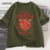Osaka Dotonbori Betrunkener Oktopus Grafik T-Shirts Japanischer Stil Streetfood-Liebhaber T-Shirt Baumwolle Vintage Kurzarm Tees