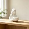 3D Printed Virgin Mary Shaped Flower Pot Rosary Storage Box Religious Ornament For Prayer Corner Desktop Office Garden Decor