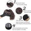 Adjustable Hat Wig with Curly Hair and Ponytail - a Combination of Sporty and Fashionable Synthetic Hat Wigs