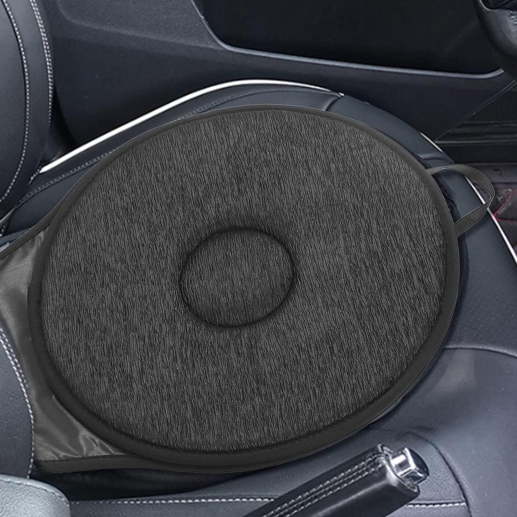 Swivel Seat Cushion 360 Degree Swivel Pad Rotating Car Seat Support Cushion for Senior Old Men Truck SUV Vehicle Lounge Office