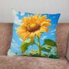 Sunflower Pillow Case Pillowcase Home Sofa Cushions Car Cushions Pillowcover Office Pillowshell Pillow