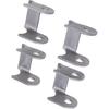 4Pcs Shock Swing Arm Weld On Mounting Bracket Kit Steel Alloy Secure Fixation Weld On Shock Mounts Bracket for ATV Dirt Bike UTV Go Kart