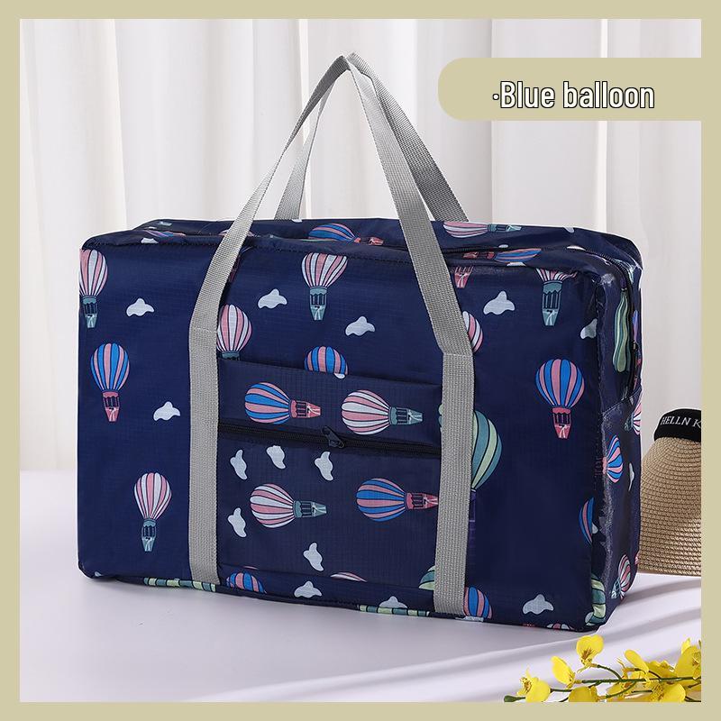 Versatile Folding Travel Bag - Large Capacity Shoulder, Handbag, and Trolley Storage