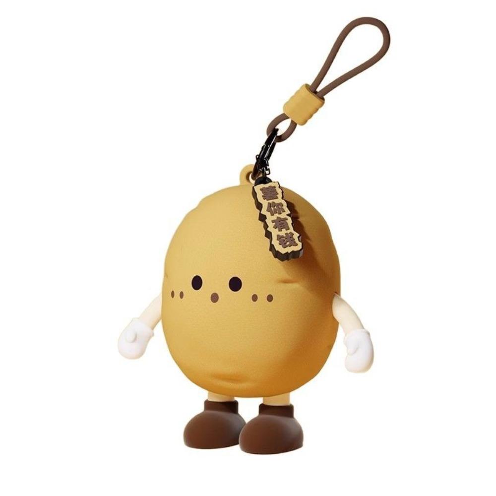 New Silicone Storage Bag Vegetable Series Mini Earphone Bag Kawaii Coin Purse Kids