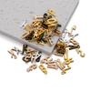 26-30Pcs 7X16 mm Alloy 26 Alphabet A-Z Letters Charms Pendants For DIY Bracelet Necklace Jewelry Making Supplies Accessories