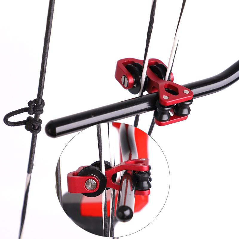 Kladka z hliníkové slitiny pro kabel 10 mm 3/8" tyč Rozdělovač tětivy kladkou Náhradní díl Rozdělovač tětivy Kladka pro šíp