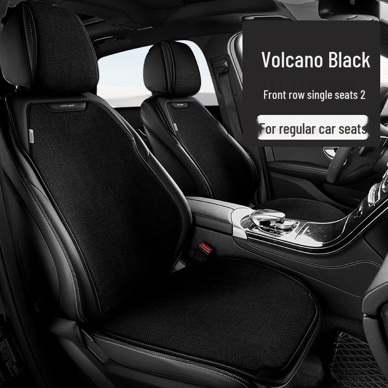 Universal Linen Car Seat Cushion - Breathable, High-End, Half-Wrap Design for All Seasons