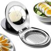 Heavy-Duty Egg Cutter Designed for Slicing Hard-Boiled Eggs, Strawberries, And Soft Fruits, Featuring Stainless Steel Wires And Three Slicing Options