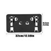 Black Car Front Bumper License Plate Mount Bracket Holder For Ford F150 F-150 2.7L 3.0L 3.5L V6 (Except Raptor) 2021 2022 2023