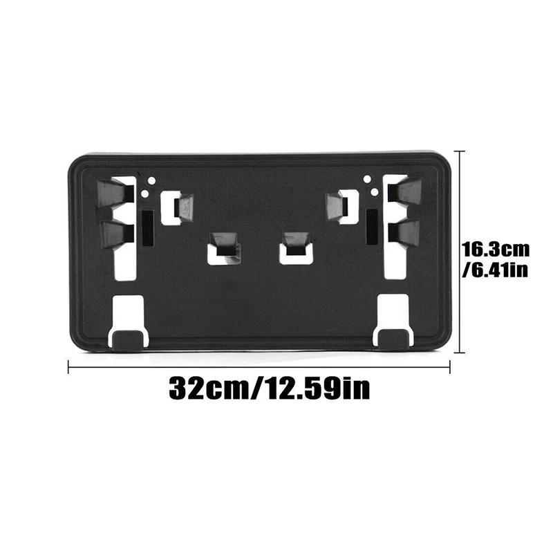 Black Car Front Bumper License Plate Mount Bracket Holder For Ford F150 F-150 2.7L 3.0L 3.5L V6 (Except Raptor) 2021 2022 2023