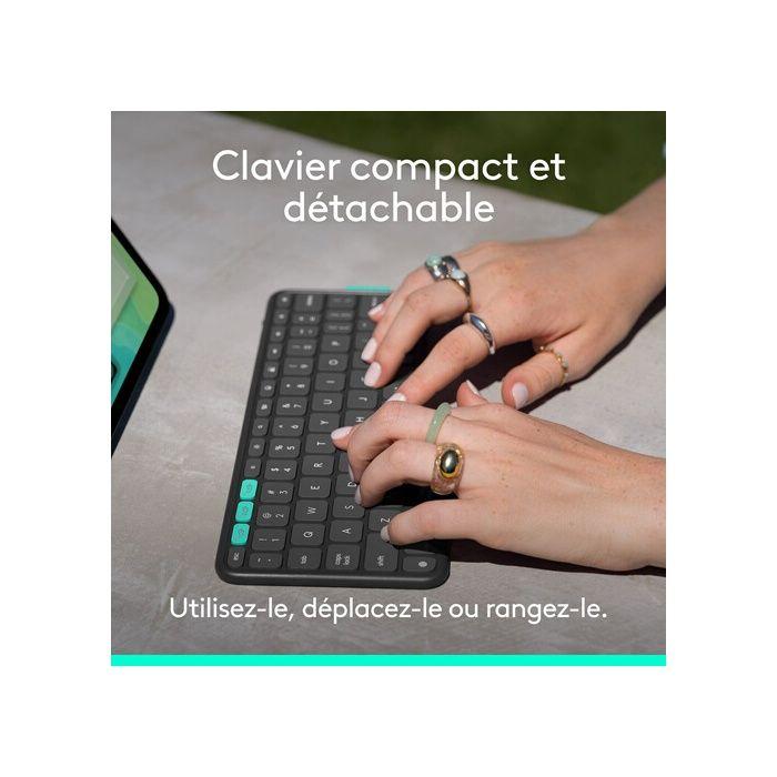Accessoires Tablette Logitech Flip Folio, étui clavier pour iPad Pro 11 pouces (M4) et iPad Air 11 pouces (M2 et M3) (5e génération