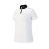 Golf Series Fashion Classic Simple Sports Golf Versatile Comfortable Casual Black And White Color Block Polo Shirt Women Tops A11W625118FWT