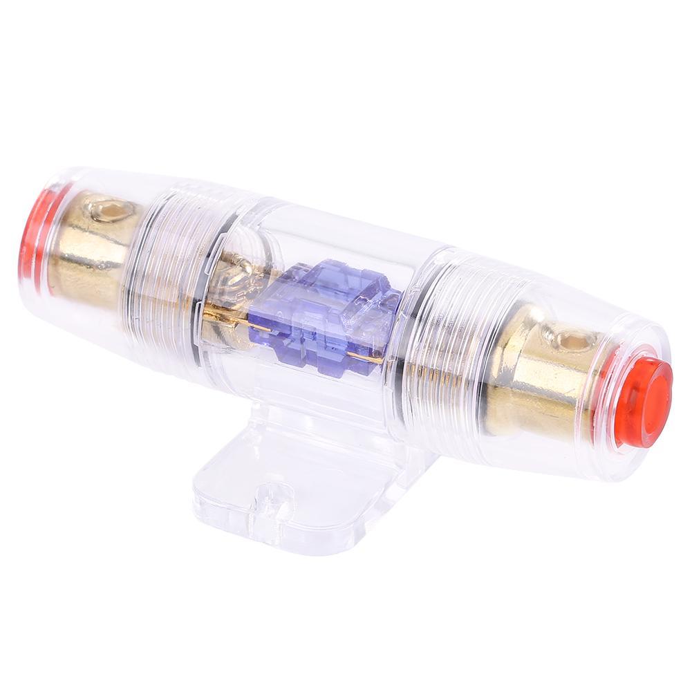 

8 Gauge Car Auto Vehicle Stereo Audio Fuse Box Holder Block with 60Amp Fuse