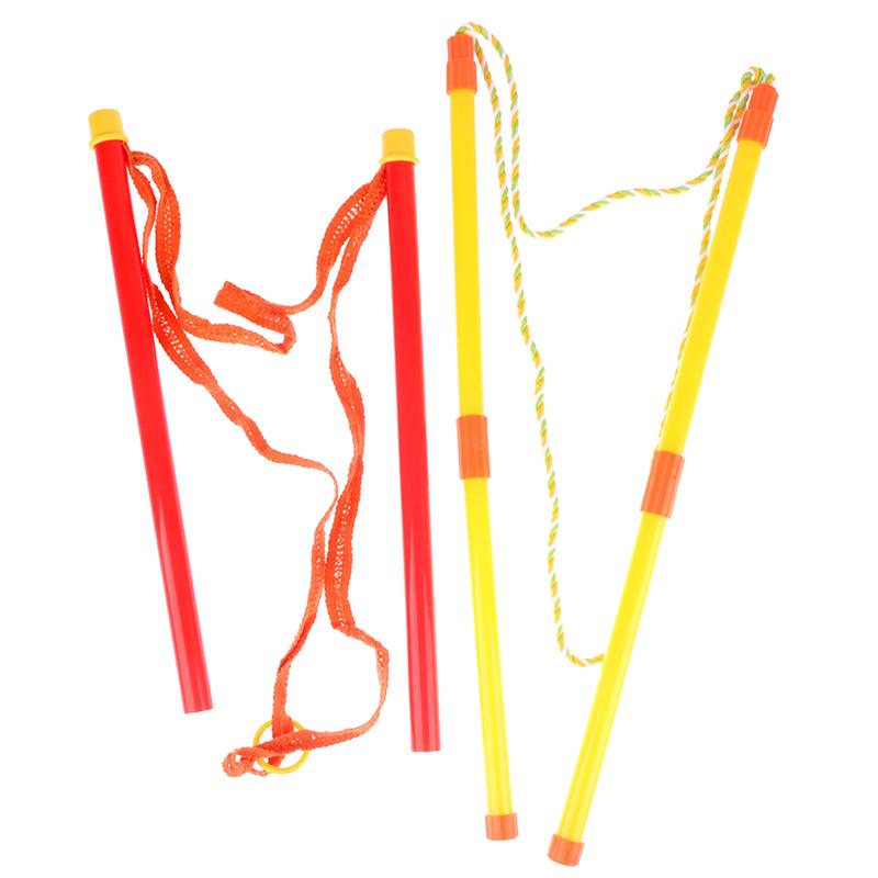 1Set Double Pole Bubble Rope Color Giant Bubble Circle Blowing Bubble Tool