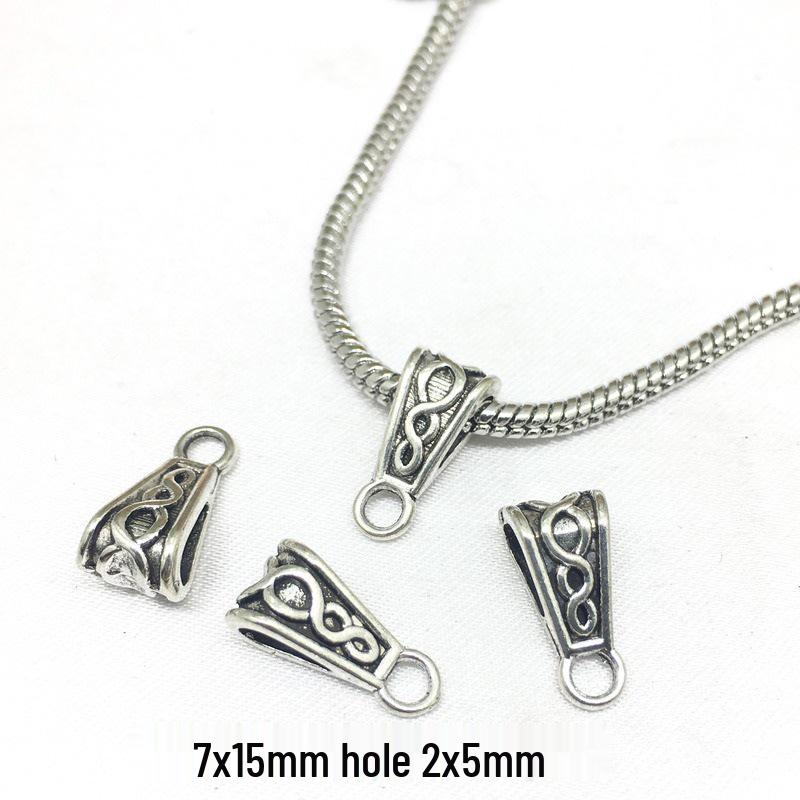 DIY Electroplated Jewelry Kit: Alloy Pendant Connector, Clasp, Jump Ring, Spacer Bead for Bracelets & Necklaces