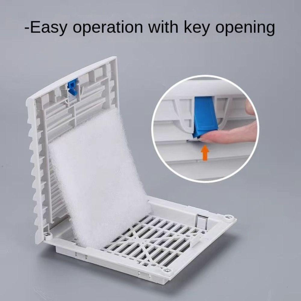 Air Ventilation System ABS Cabinet Ventilation Filter White Without Fan Fan Filter Louvers Blower Exhaust