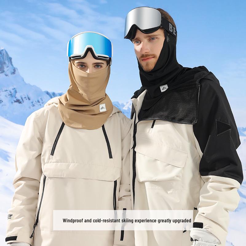 Unisex Thickened Fleece Winter Ski Mask - Warm, Windproof, Coldproof, for Autumn Outdoor Cycling