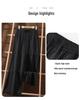 Frühjahr/Sommer 2026 Damen High-Waist Eis Seide Weite Beine Cropped Hose