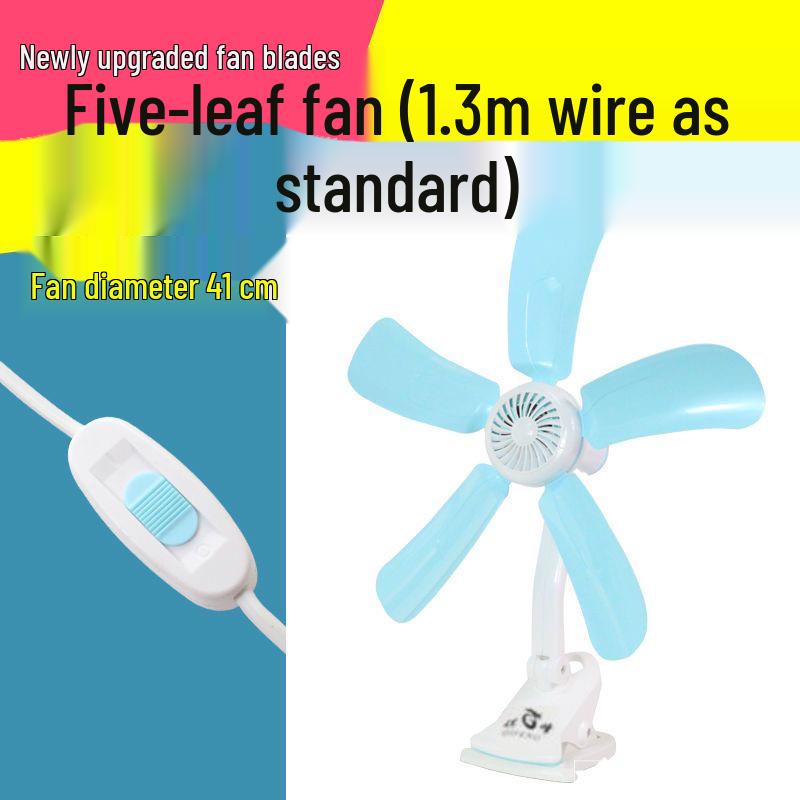 

Silent Clip-On Electric Fan for Dorms & Bedrooms - Compact & Adjustable with Timing Feature
