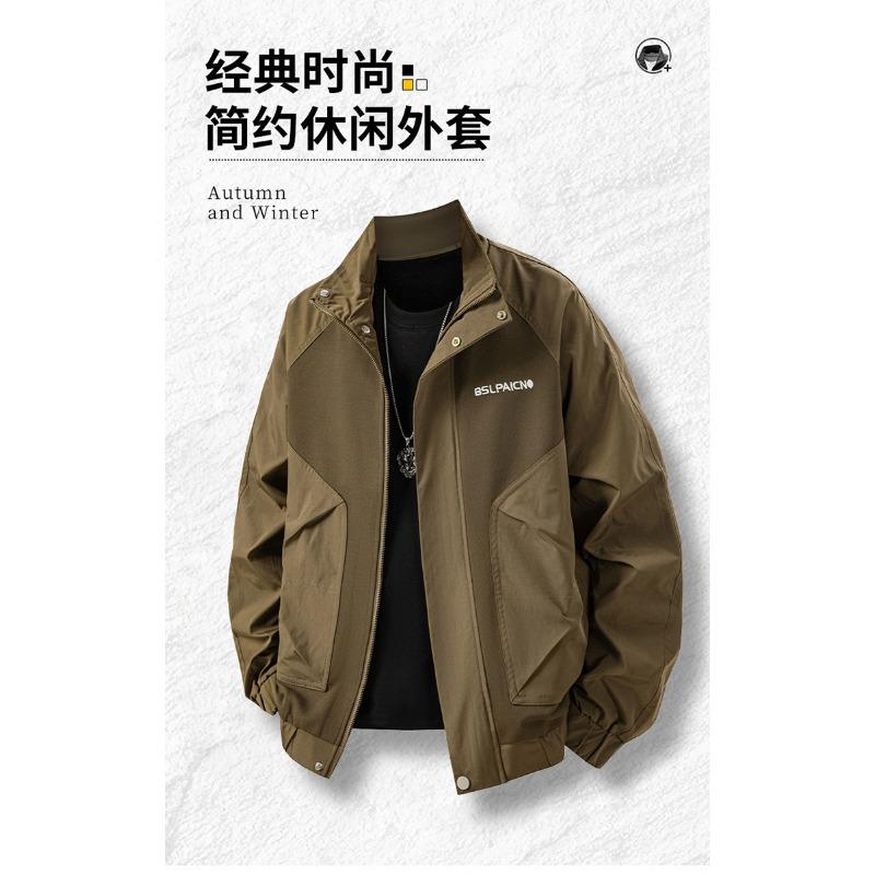 25 Autumn and Winter New Small Suits Trendy Fashion High Quality Stand-up Collar Jacket Large Size Fleece Thermal Jacket