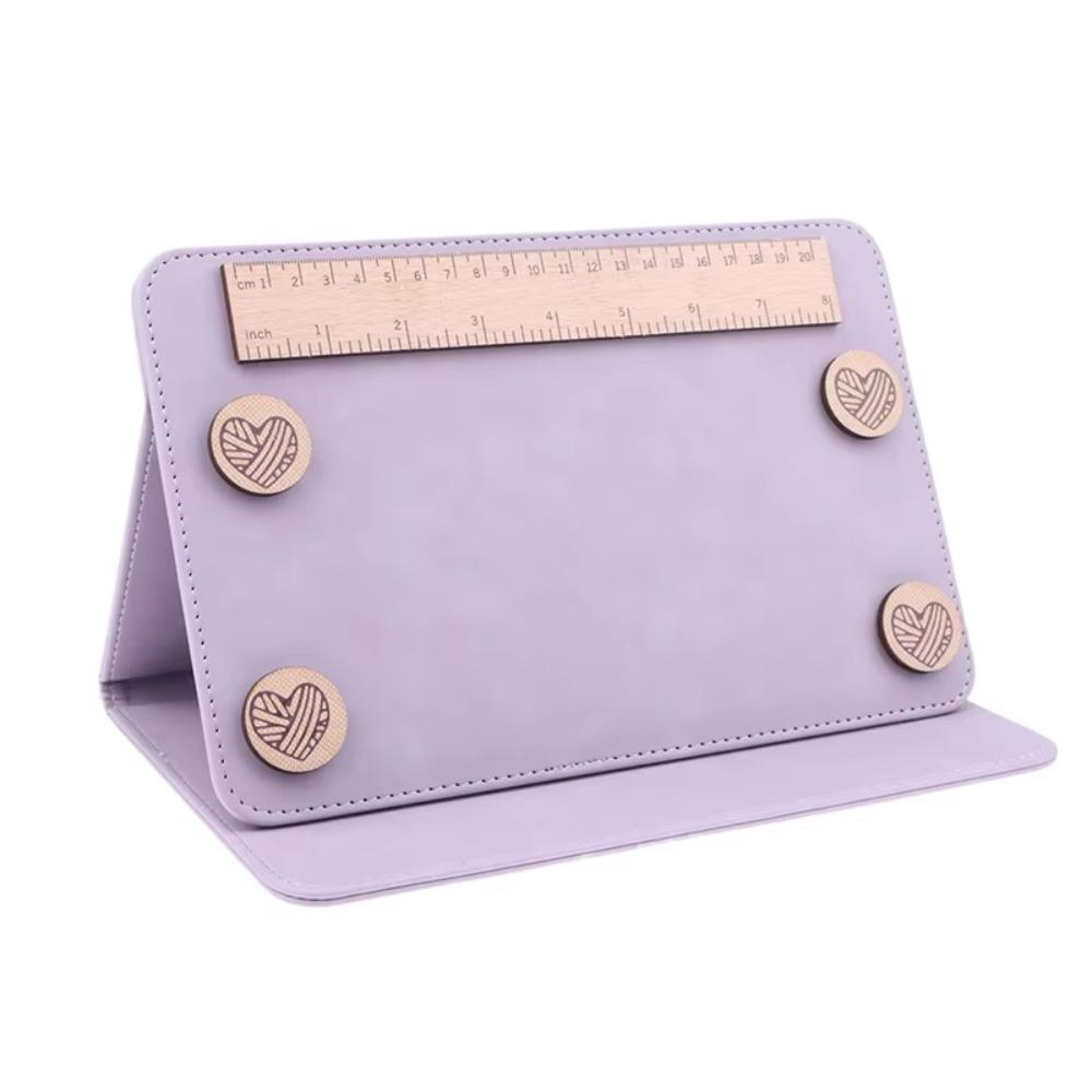 

Инструмент для вязания Набор держателей схем для вязания Складной держатель схем для вязания крючком Любителям вязания фиолетовый