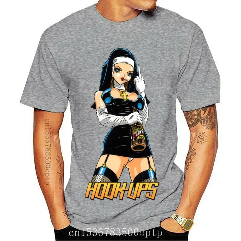

Новая футболка Hook Ups Sexy A Nun 2021 для мужчин S,M,L,Xl,2Xl США 2021 Тренды Футболка#Цвет(2) XXXXL чёрный