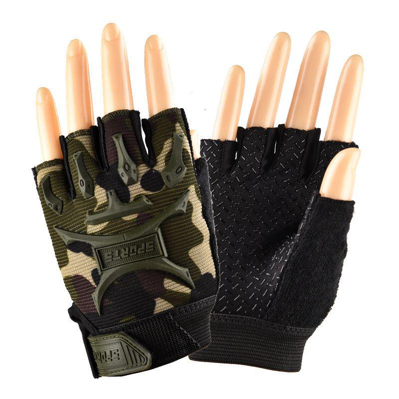 Guantes de Ciclismo Infantiles de Dibujos Animados - Transpirables, Antideslizantes, Guantes Deportivos de Medio Dedo para Niños y Niñas, Tallas Pequeña/Mediana