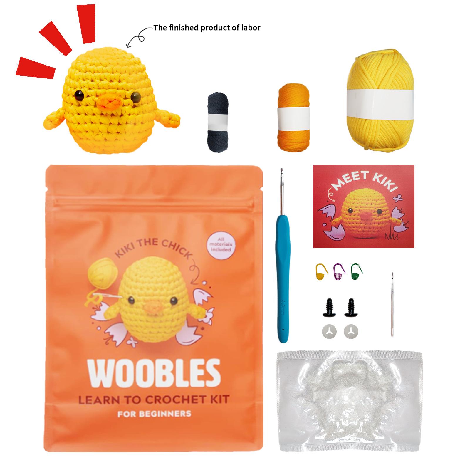 

Набор для вязания крючком для начинающих из пряжи Easy Peasy, как на танке Shark Tank