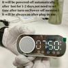 USB Plug-in Mirror Digital Alarm Clock Timer Support TF FM Radio 2 Alarms Wireless Speaker Subwoofer Desktop Music Player