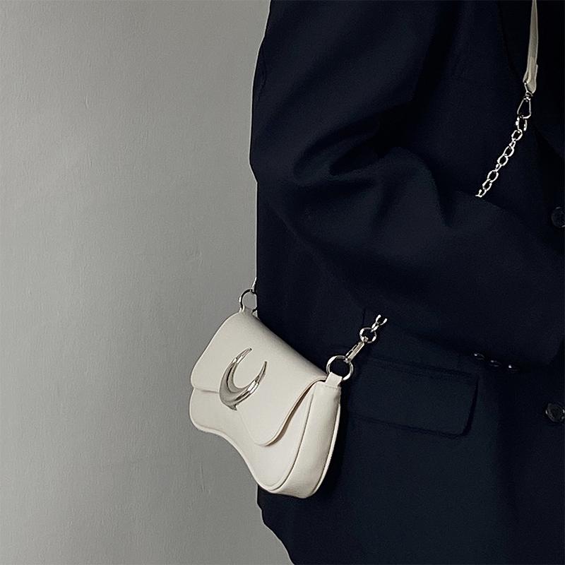 

Модная женская сумка через плечо с застежкой-молнией Moon Locking Buckle, женская сумка через плечо из искусственной кожи, женские сумки через плечо, кошельки