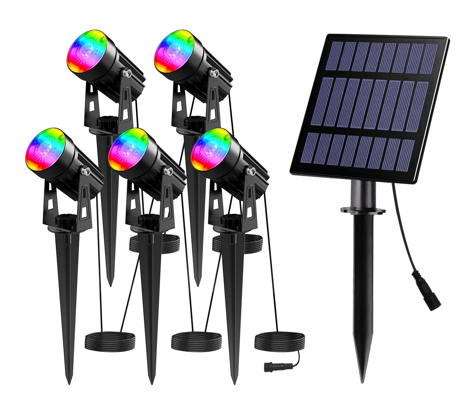 

T-SUN Холодный белый солнечный прожектор IP65 Водонепроницаемый Регулируемая яркость Солнечный садовый светильник Солнечный свет Уличный солнечный светильник