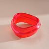 Bohemian Irregular Wide Bracelet Minority Design Colorful Hand Ring Temperament Resin Bangle  Girls
