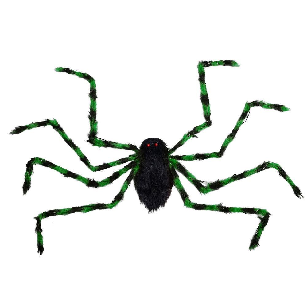 LED Halloween Spider Backpack Stuffed Animal Plush Spider Bag Big Spider Decoration  Puppy Pet