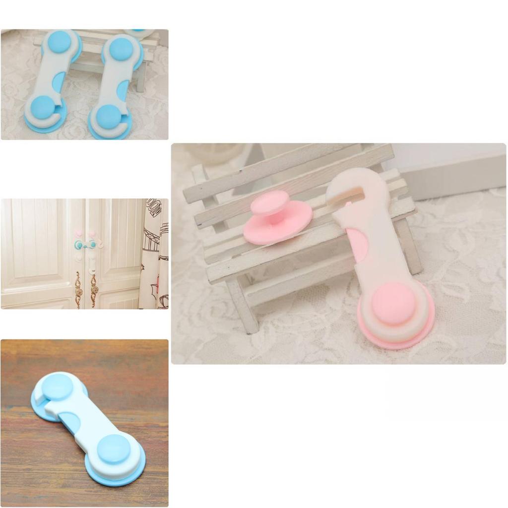 Durable Child Safety Lock Cabinet Lock Baby Refrigerator Lock Blue Pink White