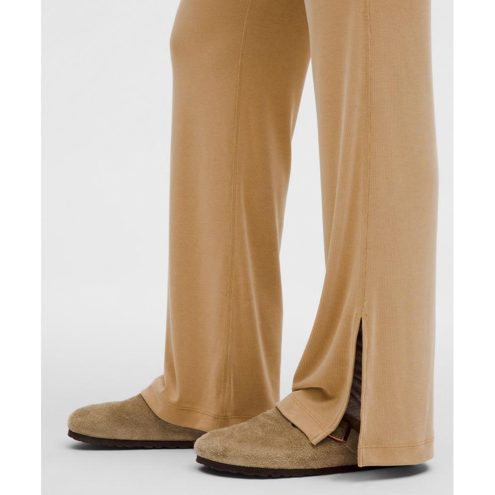Lululemon Drapey Softstreme Flared Pant Filbert Tan