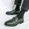 New Luxury Trend  Designer Men's Black Brown Green Wedding Forma Dress Shoes Male Slip On Penny Loafers Zapatos Hombre