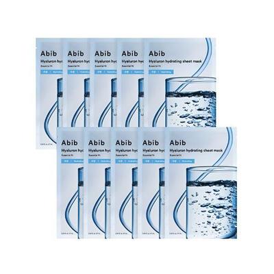 Mild Acidic pH Sheet Mask Hyaluron Hydrating Essential Fit Moisture Mask 10 Sheets