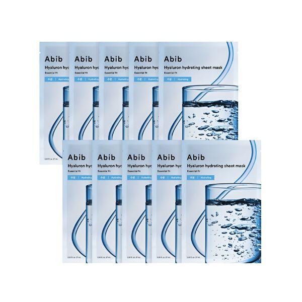 ABIB Mild Acidic pH Sheet Mask Hyaluron Hydrating Essential Fit Moisture Mask 10 Sheets